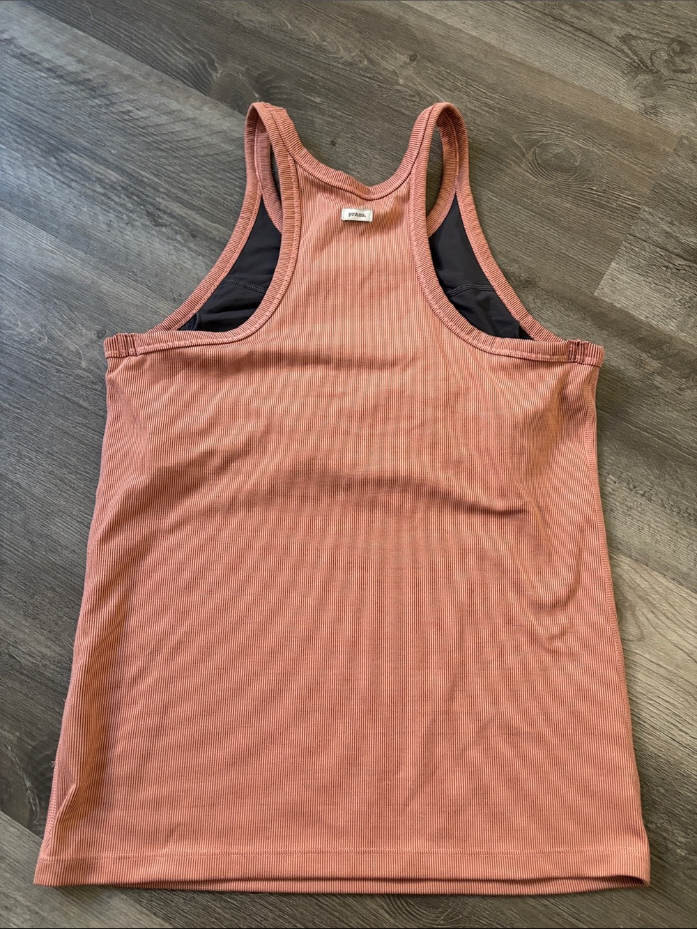 Prana Dusty Rose Ribbed Racerback Tank - Picture 3 of 3